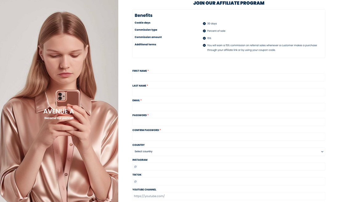 Join AVENUE A Affiliate Program