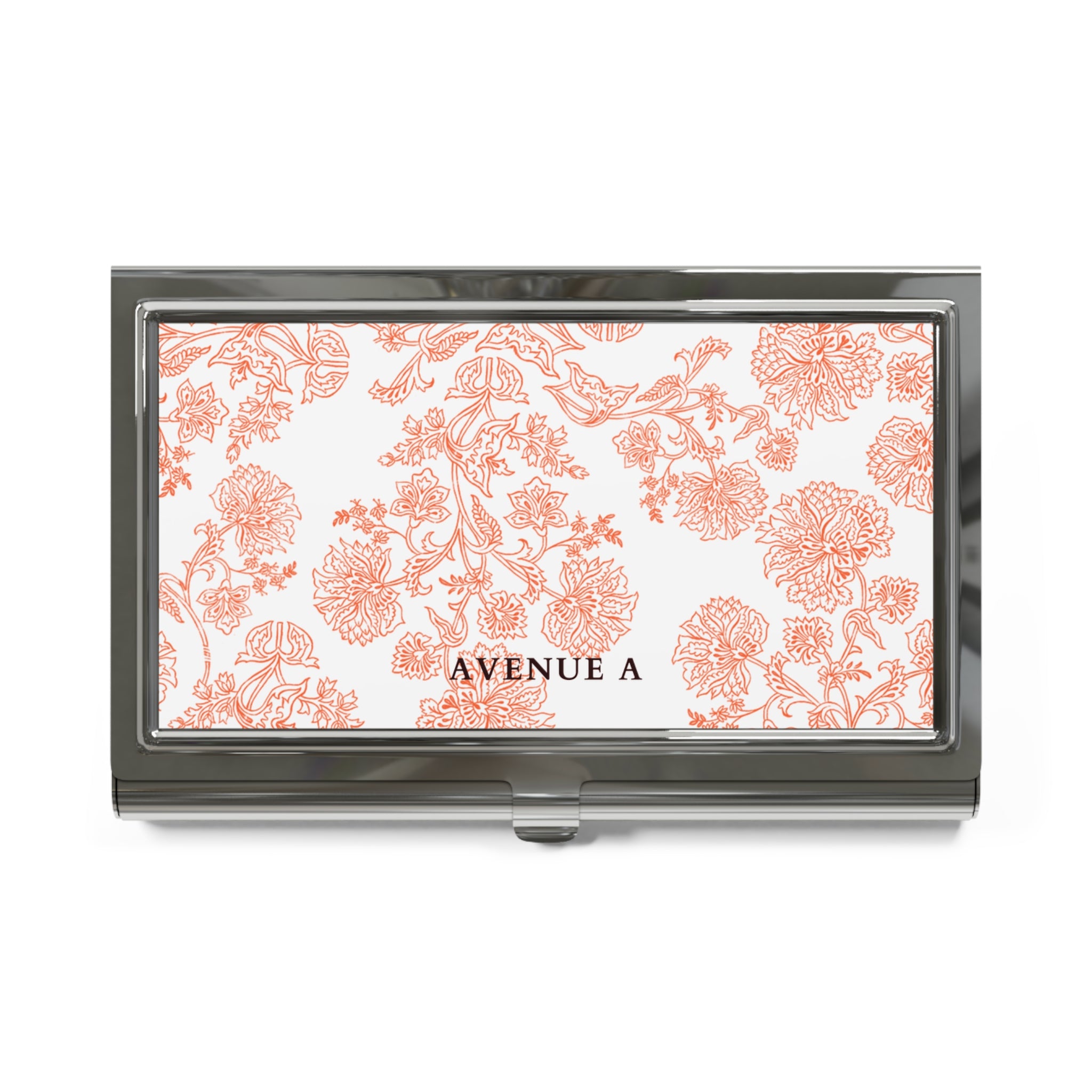 Blooming Red Business Card Holder