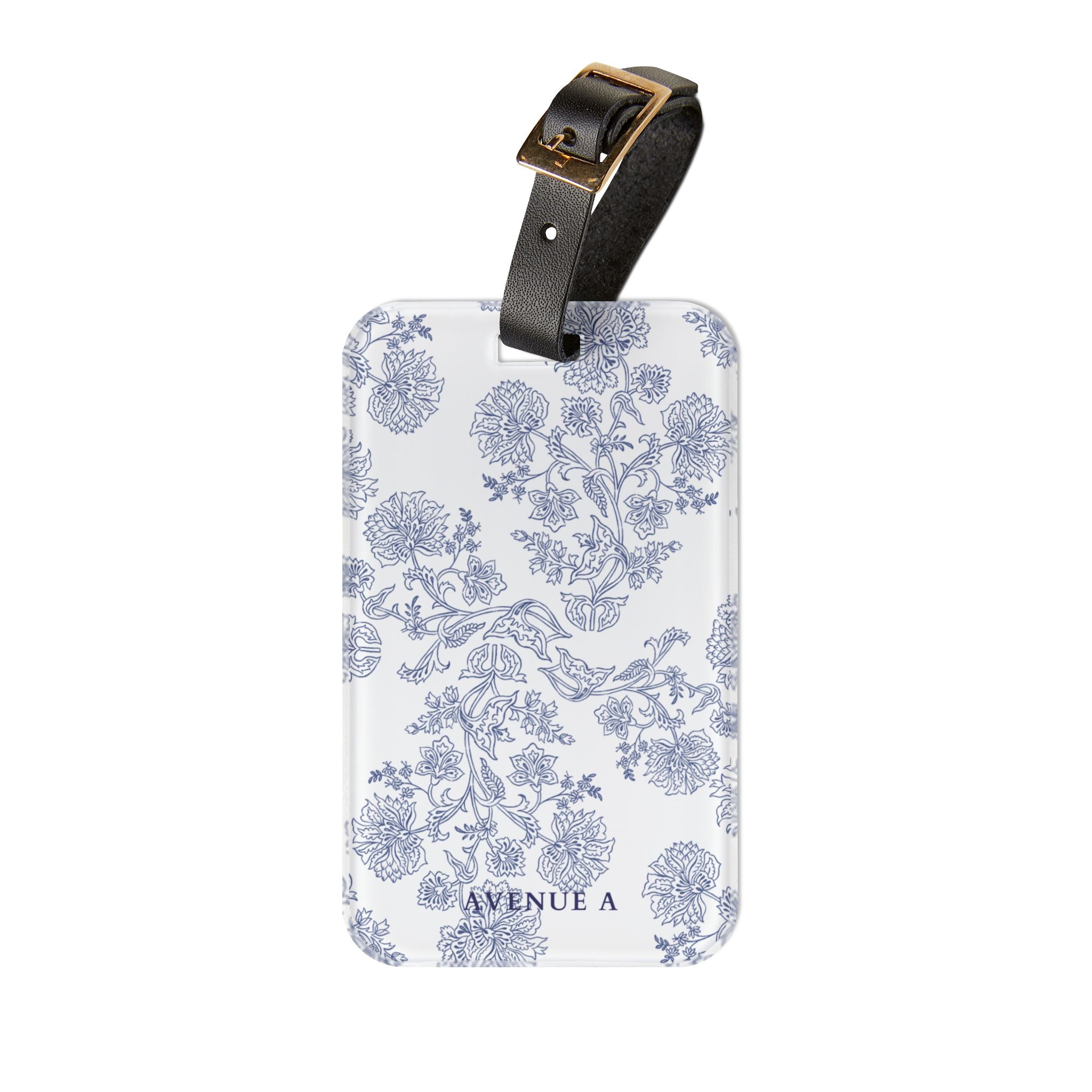 Blooming Blue Luggage Tag