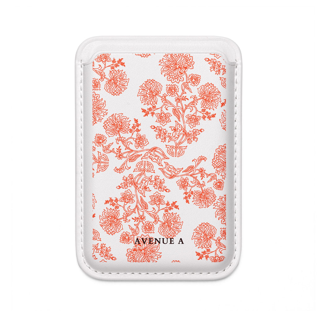 Blooming Red Vegan MagSafe Wallet