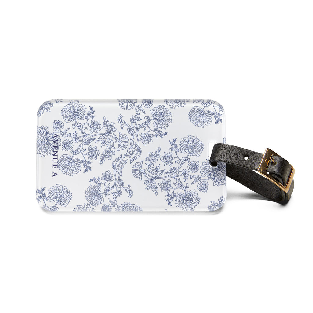 Blooming Blue Luggage Tag