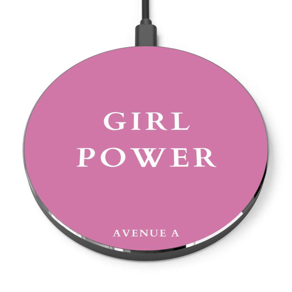 Pink "Girl Power" Wireless Charger