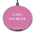 Pink "Girl Power" Wireless Charger