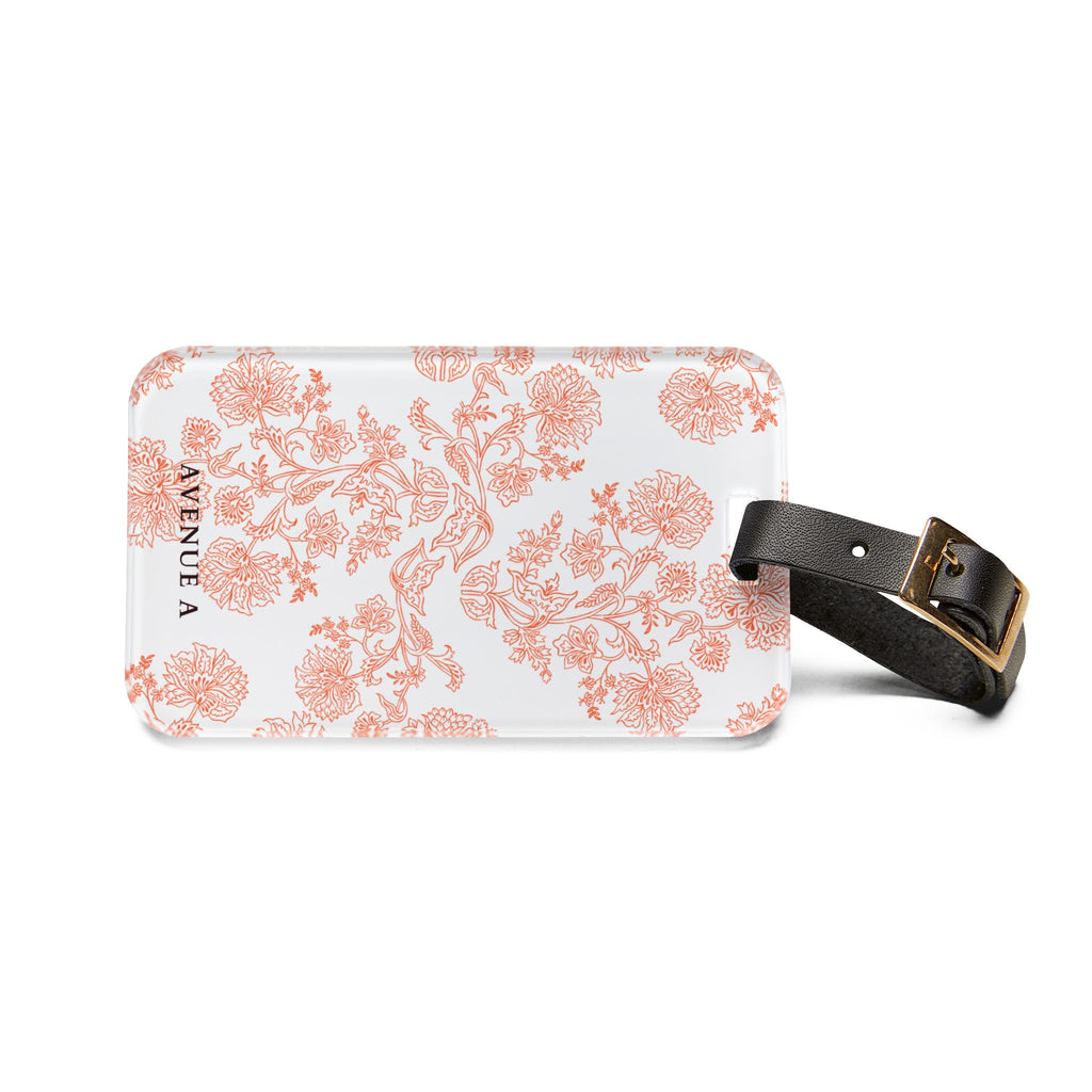 Blooming Red Luggage Tag