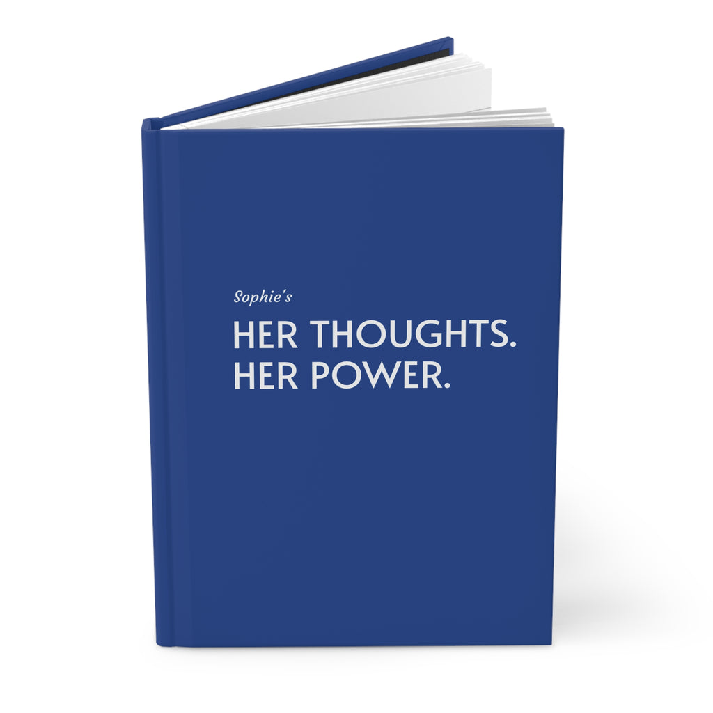 Personalized Her Thoughts, Her Power Hardcover Journal