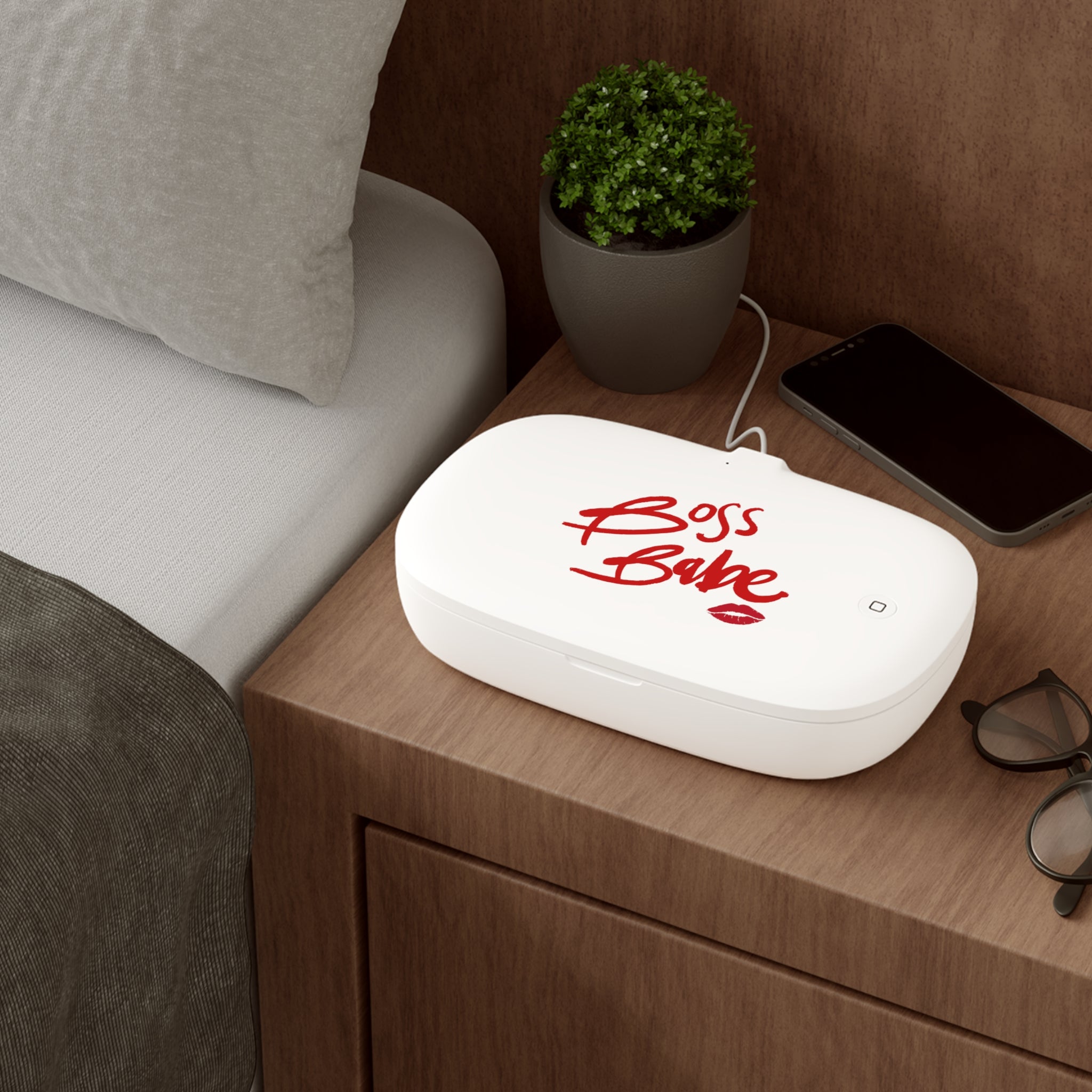 Boss Babe UV Phone Sanitizer & Wireless Charging Pad
