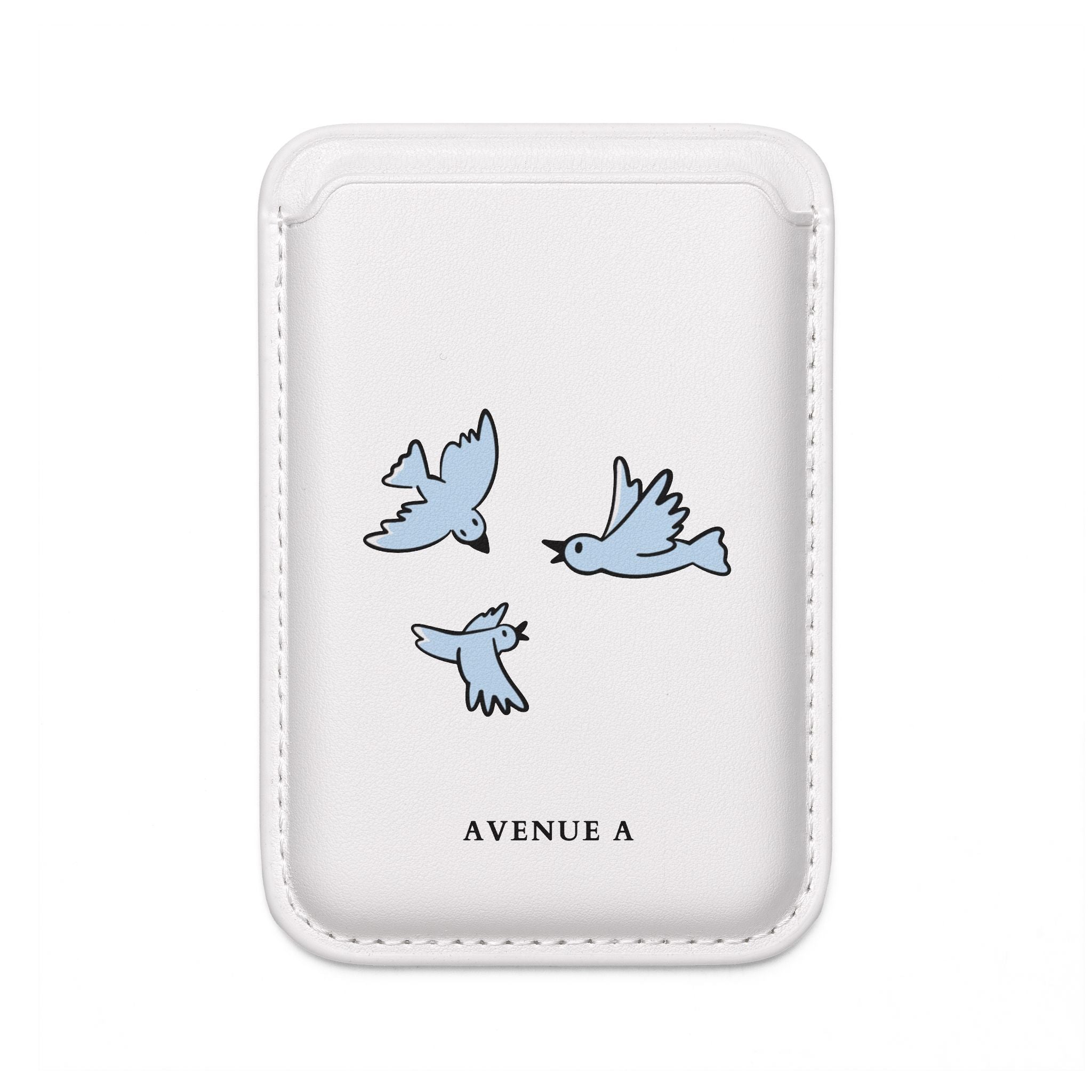 Blue Birds MagSafe Vegan Wallet
