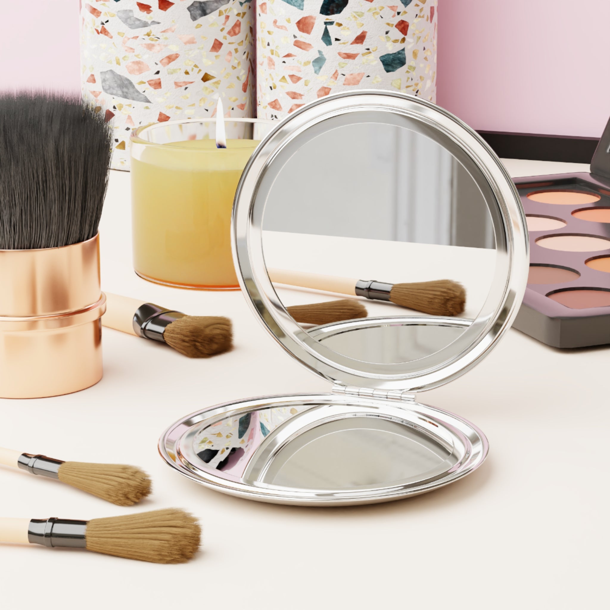 Girl Boss Compact Travel Mirror