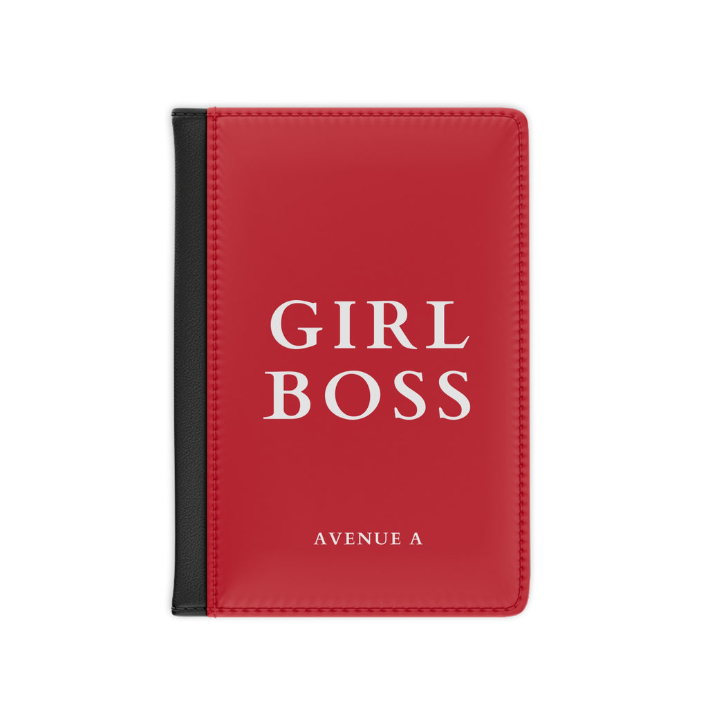 "Girl Boss" Red Passport Cover