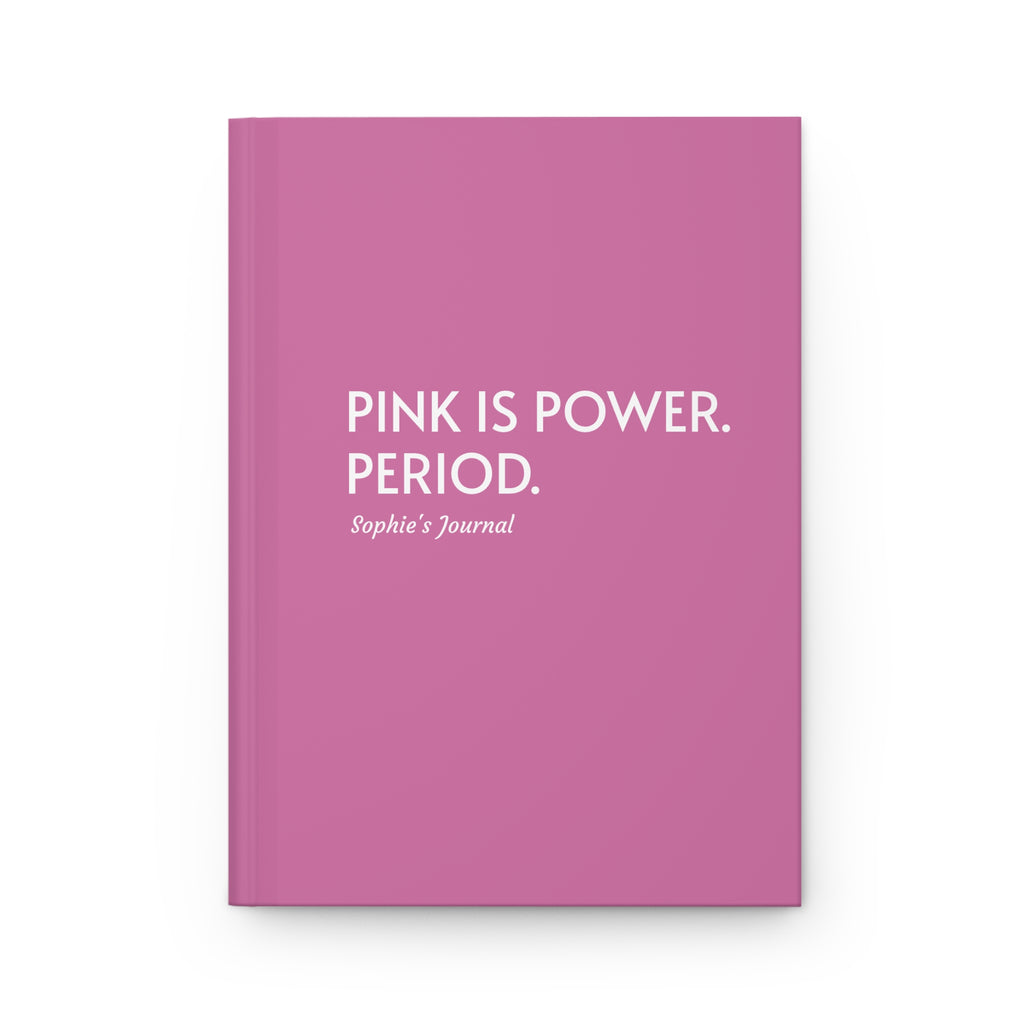 Personalized PINK IS POWER Hardcover Journal