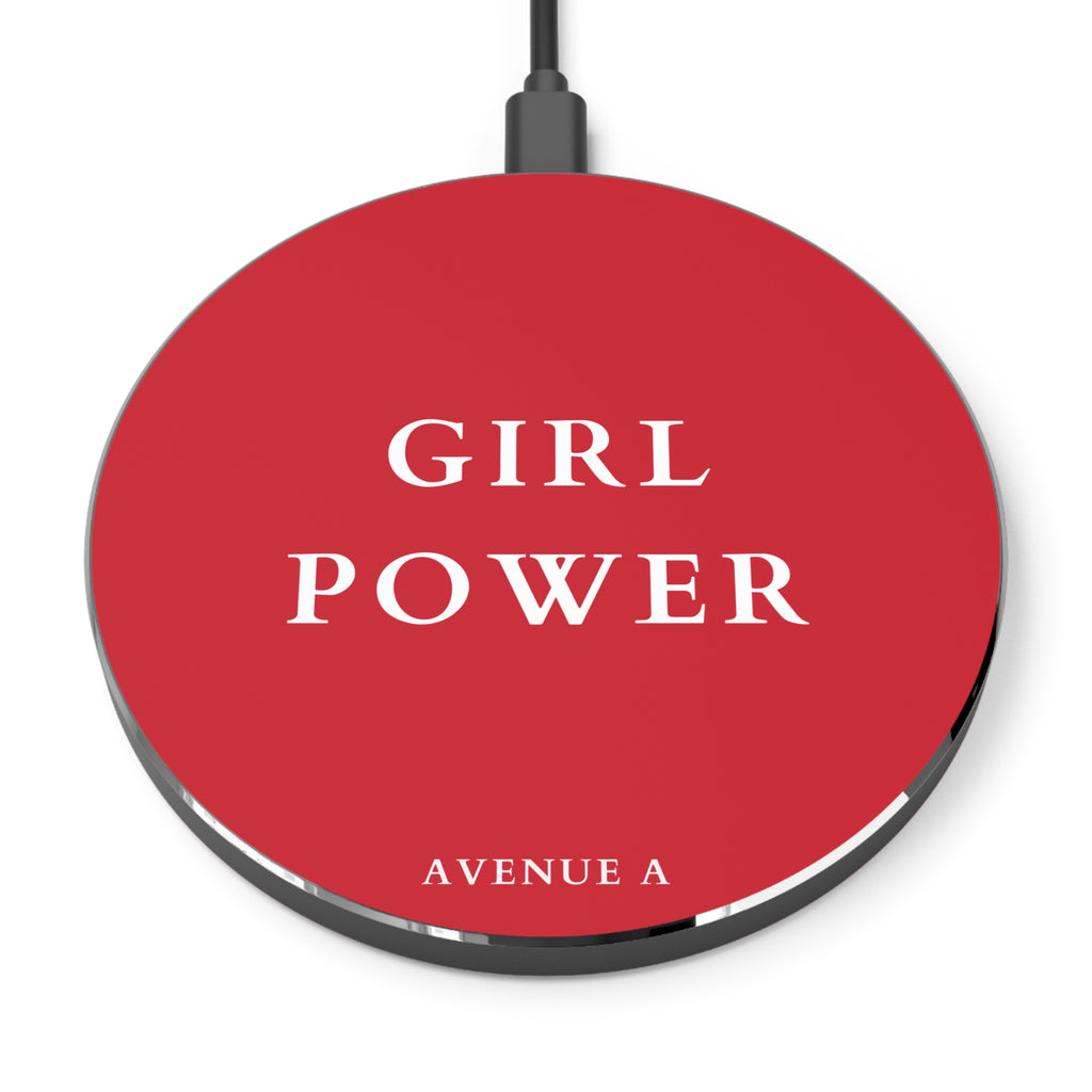 Red "Girl Power" Wireless Charger