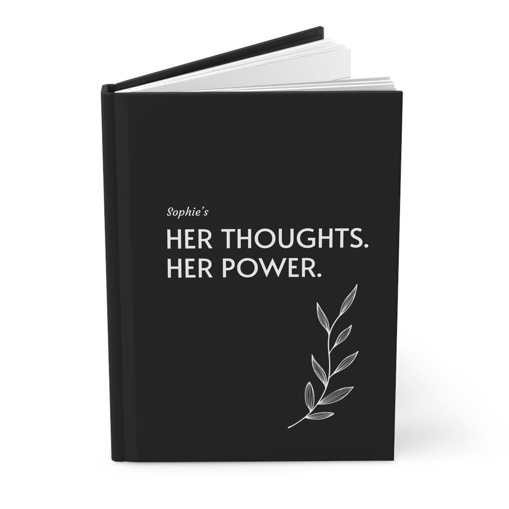 Personalized Her Thoughts, Her Power Hardcover Journal