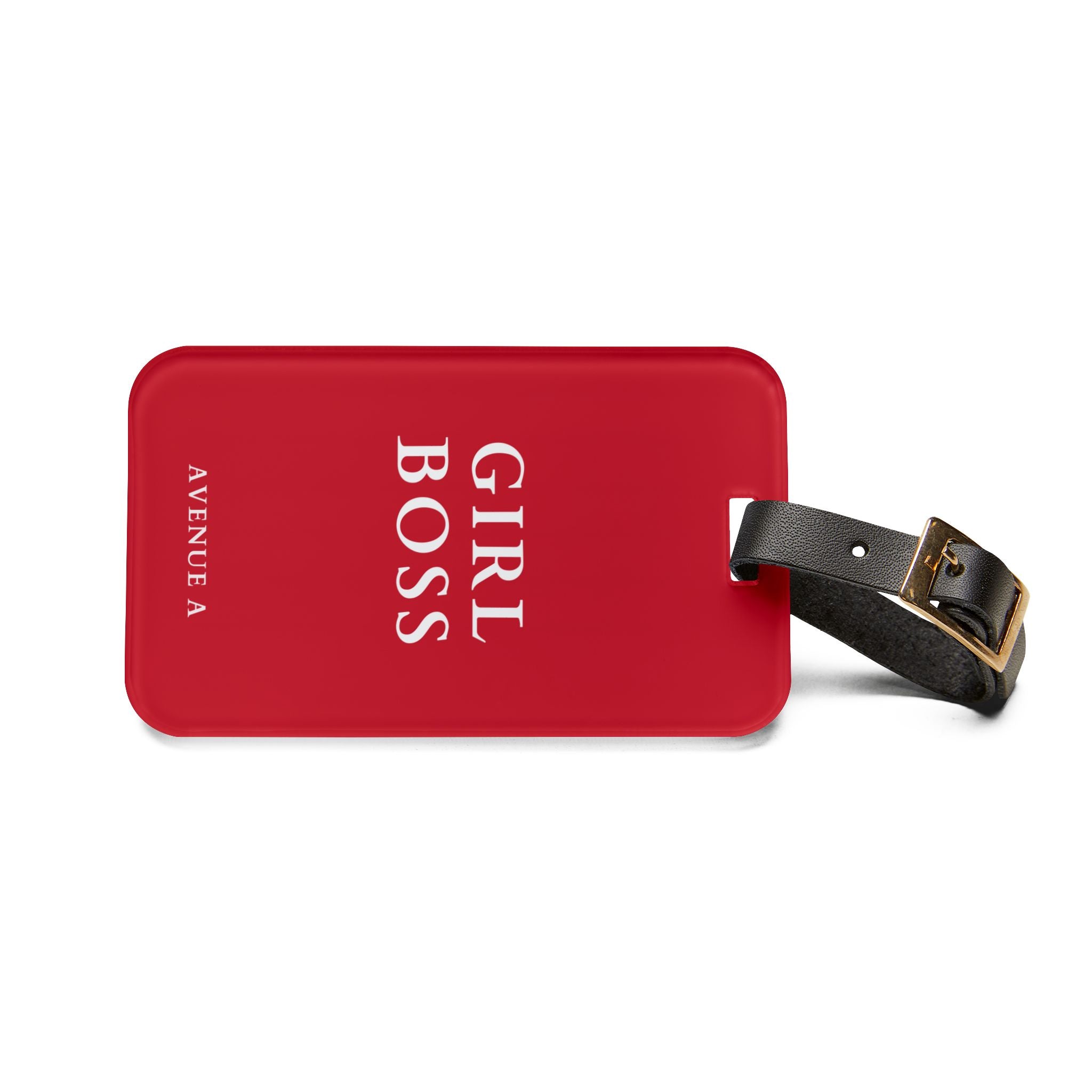 Red "Girl Boss" Luggage Tag