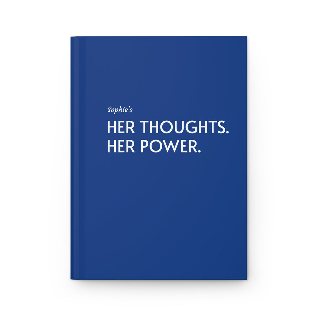 Personalized Her Thoughts, Her Power Hardcover Journal