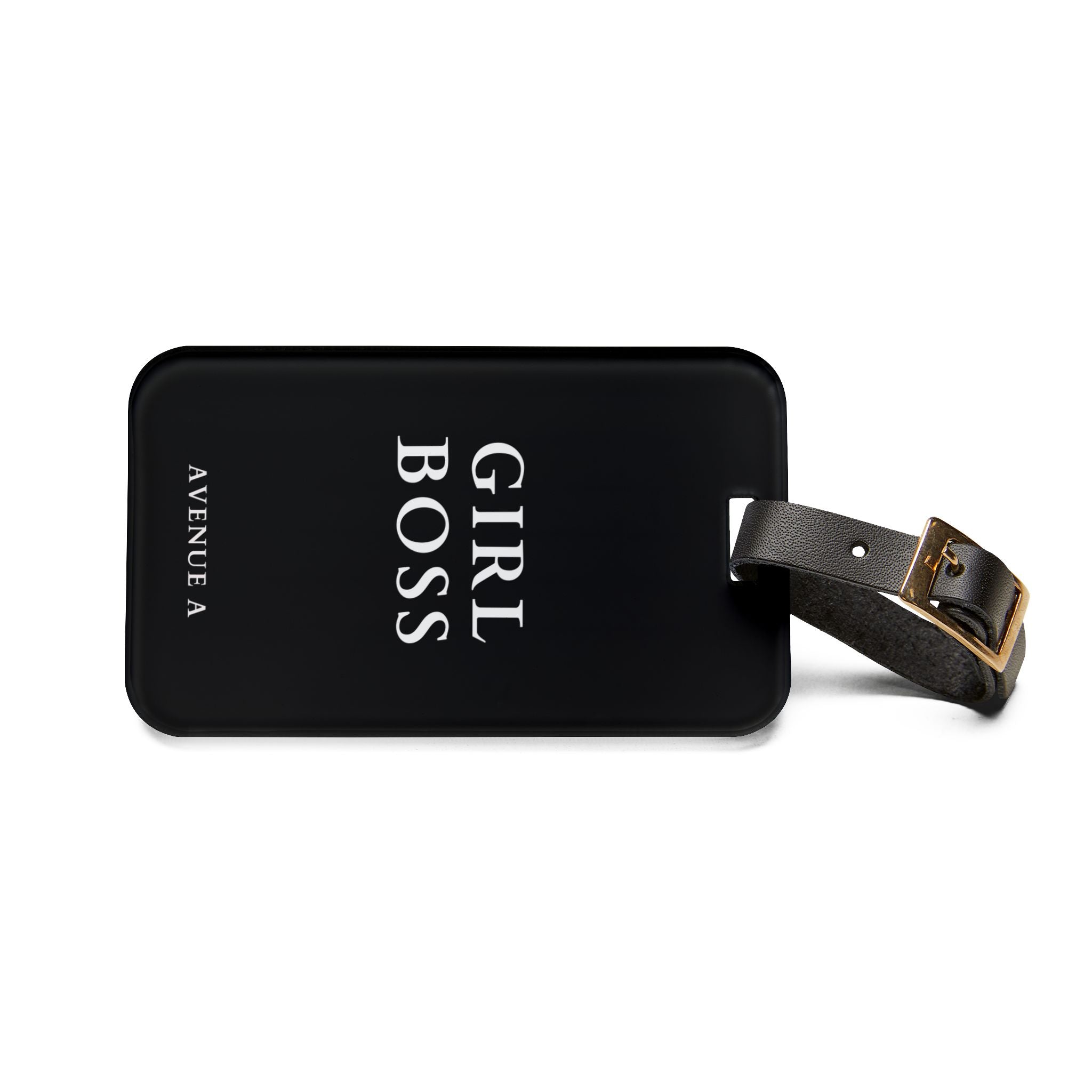 "Girl Boss: Black Luggage Tag