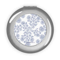 Blooming Blue Compact Travel Mirror