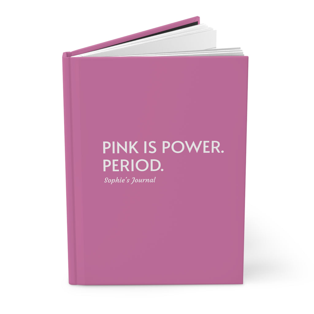 Personalized PINK IS POWER Hardcover Journal